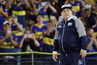 Argentina legentary footballer Maradona