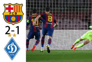 Barca beat Dynamo 2-1