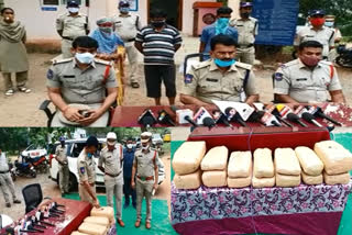 Three arrested for possession of cannabis at Upparapalli cross road