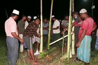 সম্প্ৰীতিৰ নিদৰ্শন দাঙি ধৰিলে নগাঁৱৰ একাংশ ইছলাম ধৰ্মাৱলম্বী লোকে