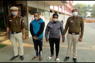 civil line police arrested two crooks for robbing two cctv camera of delhi government