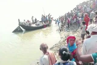 boat capsize in ganga river bhagalpur