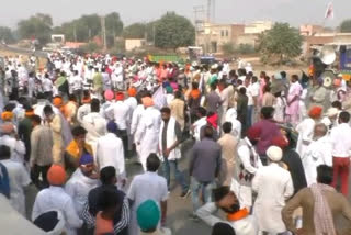 farmers protest in sirsa against agriculture laws