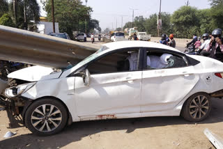 Crashed car