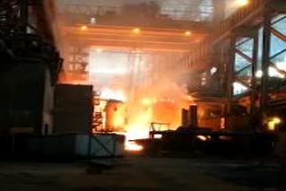 Fire broke out at Visakha Steel Plant in Andhra Pradesh