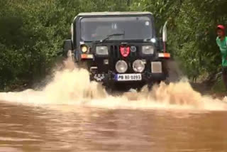 Aggressive dirt jeep ride in Chikkamagaluru