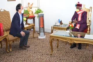 KOREAN AMBASSADOR MEET GOVERNER BANDARU DATTATREYA in Shimla Raj Bhawan