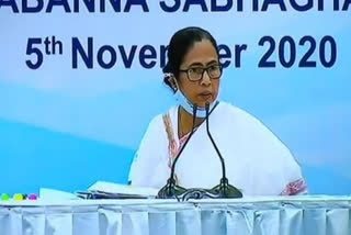 West Bengal Chief Minister Mamata Banerjee speaking at press conference