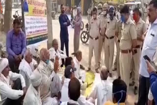 farmers protest against agriculture laws in faridabad