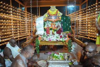 Resumption of Sahasra deepalankaran seva in Annavaram