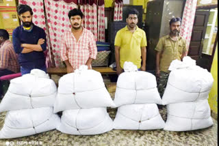 Police have seized 200 kg of cannabis smuggled and arrested four persons