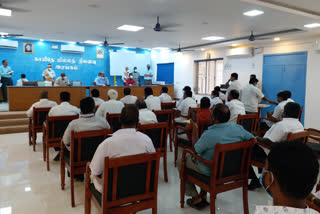 Gudiyatham constituency election all party opinion meeting held in vellore collector office