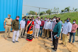 mla mlc visits waste management plant at jeedimetla  in hyderabad