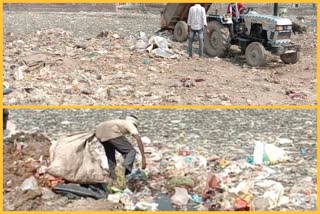 mcd throws garbage in kirari mla ground