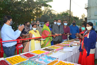 sales centers opened for sale of cow dung lamps in ambikapur