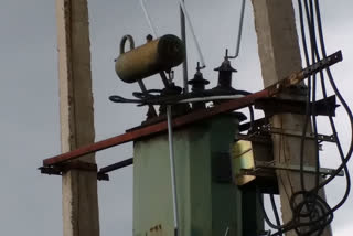 Electrical wire installation at ground level in vijayapur  district