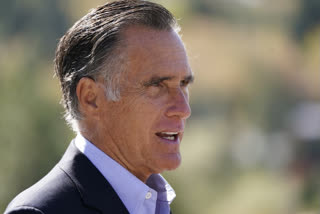 en. Mitt Romney, R-Utah, speaks during a news conference Thursday, Oct. 15, 2020