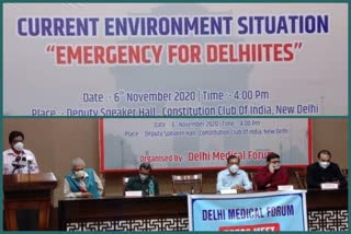 delhi medical forum declared a health emergency situation in delhi due to pollution