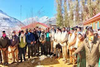 congress organised rally in keylong lahoul spiti