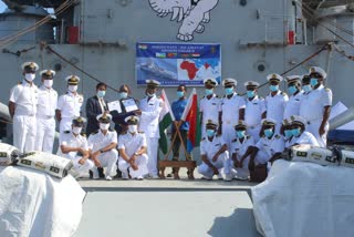 INS Airavat carrying food aid for people of Eritrea reaches Port Massawa