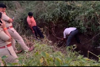 Police took out the buried body