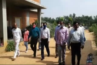 officials visited akshara vanam in nagarkurnool district