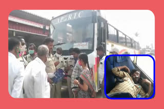 person died in rtc bus