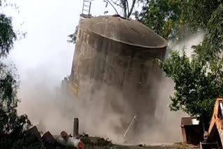 40 year old water tank dropped in Chicholi Municipal Council Betul