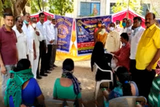 free health campaign held by lions club at nizamabad district