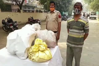 accused arrest with illegal crackers dabri