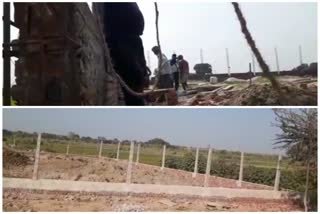 illegal construction going on in alipur