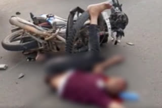 road accident at kondapur national high way in sangareddy district