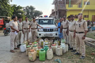 Police action on illegal liquor