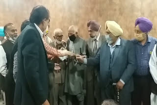 Senior High Court Advocate Joginder Singh Toor released the book