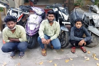 three bike thieves arrested in bengaluru