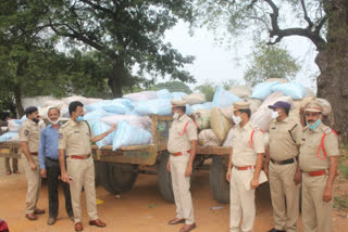 PDS RICE SEIZED IN MAHABUBABAD