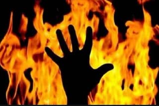 young girl burnt alive in uttarpradesh