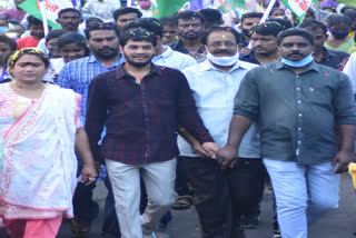 ప్రజలతో నాడు - ప్రజల్లో నేడులో ఎమ్మెల్యే ధనలక్ష్మి పాదయాత్ర