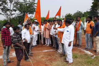bjp vhp protest for temple lands