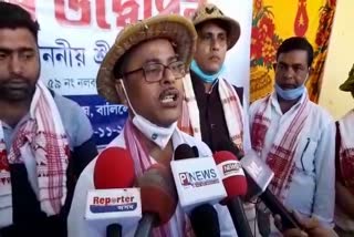 Foundation stone program of mla ashok sarma nalbari assam etv bharat news