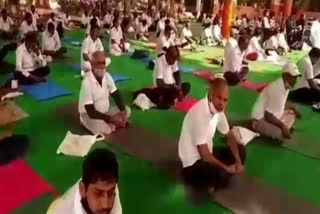 Seven day yoga training camp started in Karnal