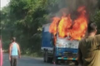 Truck fire