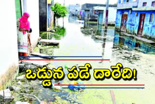 Worse conditions filled with flood water in Usman Nagar