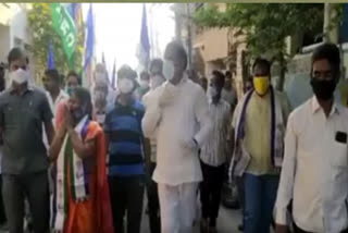 Vaikapa leaders' padayatra in Vijayawada Central constituency