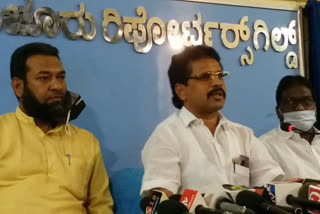 raichur municipality member sajis sameer pressmeet