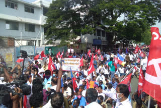 transport workers diwali bonus protest