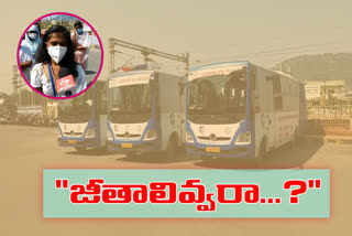 నిర్వహణ లోపంతో మూలన పడ్డ ఐమాస్క్​ బస్సులు