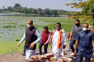 जयंत सिन्हा ने किया छठ घाटों का किया निरीक्षण