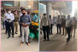 Police and traffic police campaign to control traffic in delhi