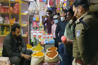 officers inspected shops